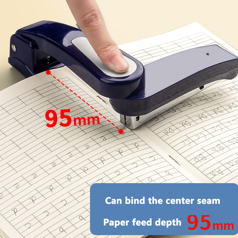 360 Rotation Heavy Duty Stapler Use 24/6 Staples Effortless Long Stapler School Paper Stapler Office Bookbinding Supplies