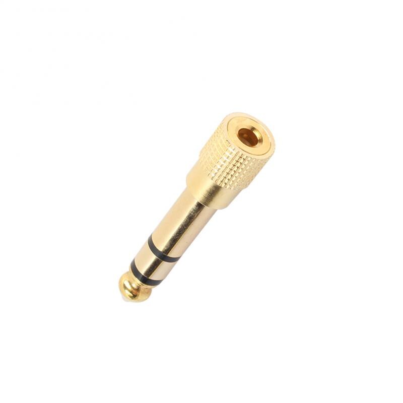 6.35mm Male To 3.5mm Female Microphone Mic Audio Adapter Headphone Plug Microphone Plug Audio Cable Adapter Electric Supplies