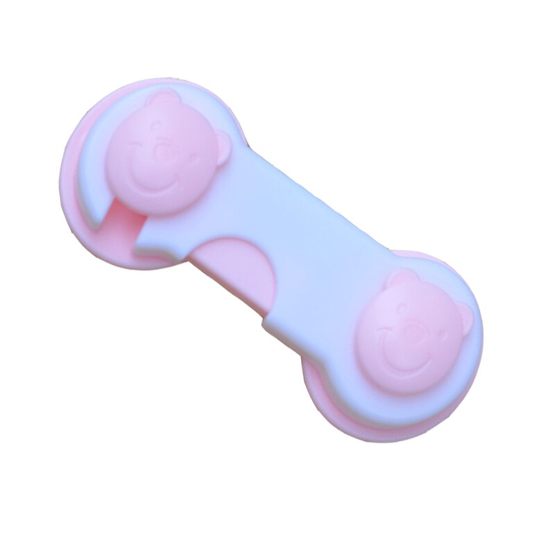 10pcs/lot Door Drawer Cabinet Lock Safety Lock Child Safety Products: pink