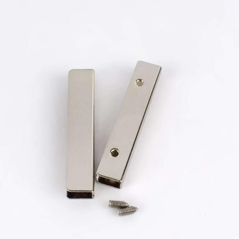 Meetee 5/10 stuks 5cm tas hoekschroeven clip randen beschermer metalen gesp tas portemonnee decoratie hoeken diy leer ambachten accessoire: 5cm-10 stuks / Zilver