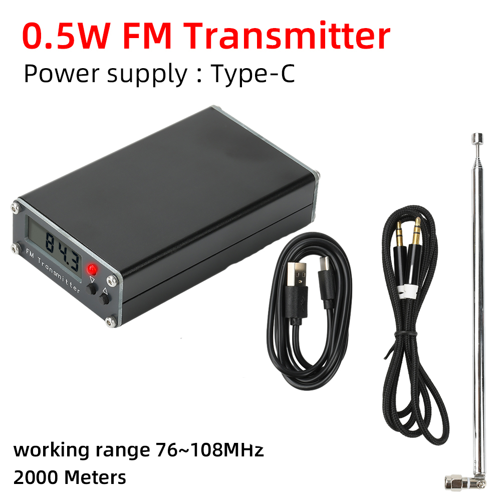 FM Transmitter - Type-C 2000M - 320 Frequenties - LCD Digitaal Display - Stereo
