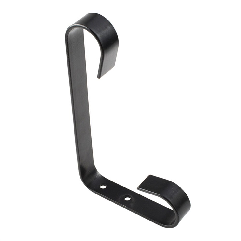 2pcs Iron Potted Hooks 90 Degree Double Hooks Wall Mounted Screw Install Hook Rack Bird Cage Holder Flower Basket Hanger Bonsai
