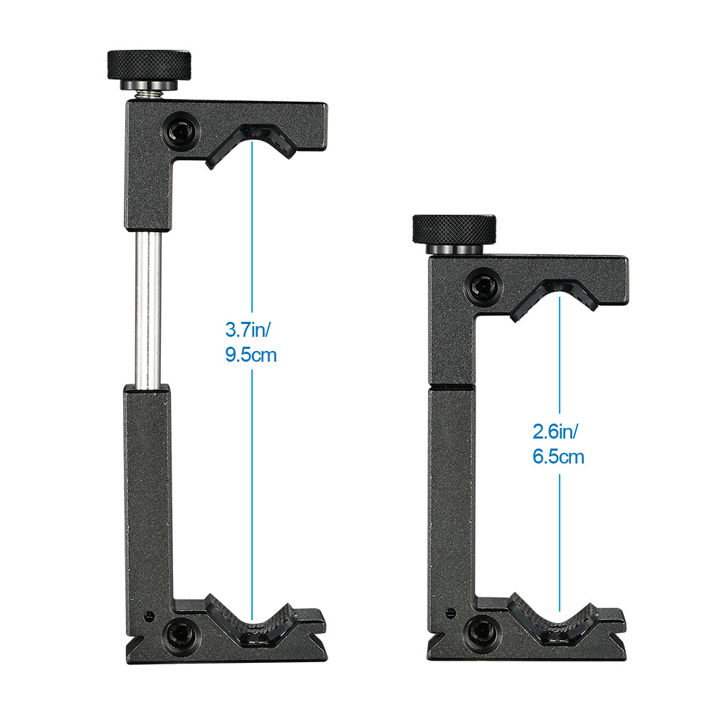 SOONPHO Phone Tripod Mount Aluminum Metal Smart Phone Tripod Clip Holder Clamp Adapter for iPhone XS 8plus X Samsung Huawei