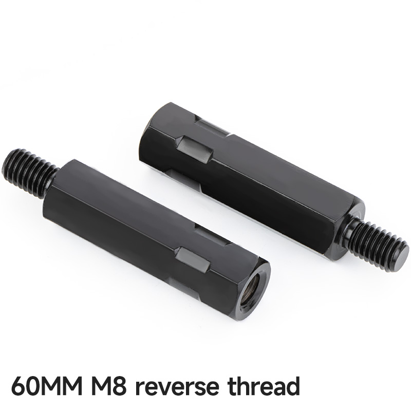 Longer Extension Black Motorcycle Rearview Mirror Adapters M8 8mm M10 10mm Anti clockwise Right Left Hand Thread Changing Screws: Champagne