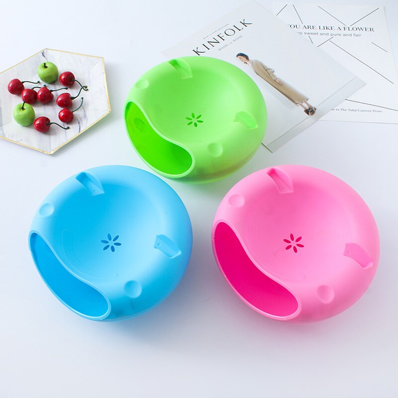 Recipiente para fruta de plástico, artefacto para melón, caja redonda de dulces de doble capa desmontable, almacenamiento XI305933