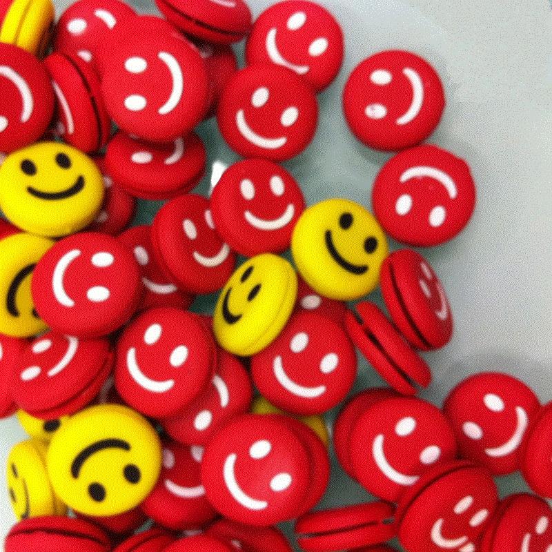 Smile Emoticon-amortiguador de vibración para raqueta de tenis, accesorio deportivo de silicona antivibración, para reducir la vibración