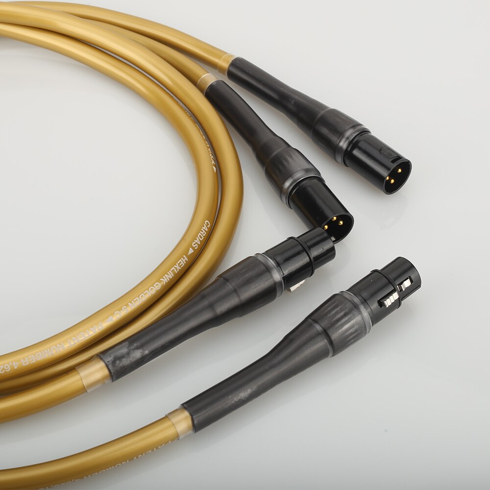 Kabel połączeniowy hexlink golden 5- c xlr hi-end para 1m przewód sygnałowy symetryczny