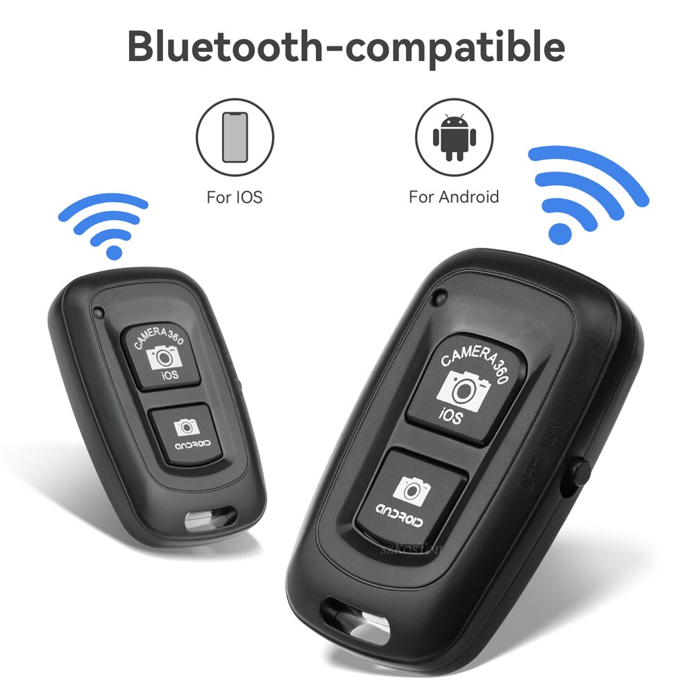 Bluetooth-Compatibele Afstandsbediening Knop Draadloze Controller Zelfontspanner Camera Ontspanknop Telefoon Selfie Voor Ios/Android