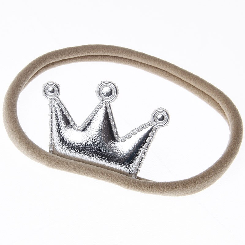 Kinderen baby kroonprinses nylon haarband hoofdband voor verjaardag festival carnaval feest kostuum accessoires: Zilver