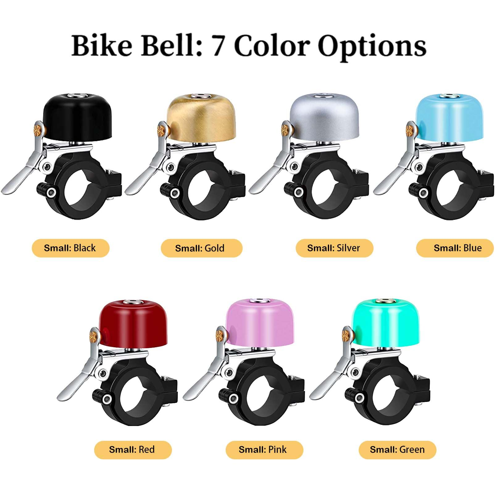 Greallthy Classic Brass Bicycle Bell, Crisp Loud Sound Bike Bell, Mountain Bike Horn, Safety Ride Siren bike Cycling Accessories
