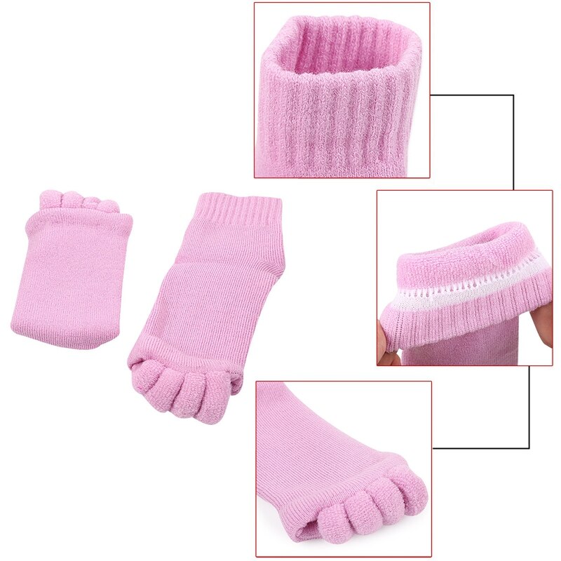 1 paar Fünf Kappe Socken Orthesen Separatoren Für Toes Corrector Orthopädische Valgus Haltung Korrektur Ektropium