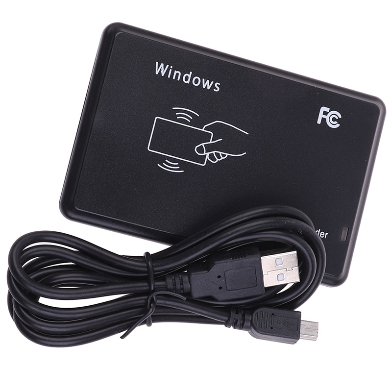 RFID Reader USB Port EM4100 TK4100 125khz ID Contactless Sensitivity Smart Card Support Window System/Linux