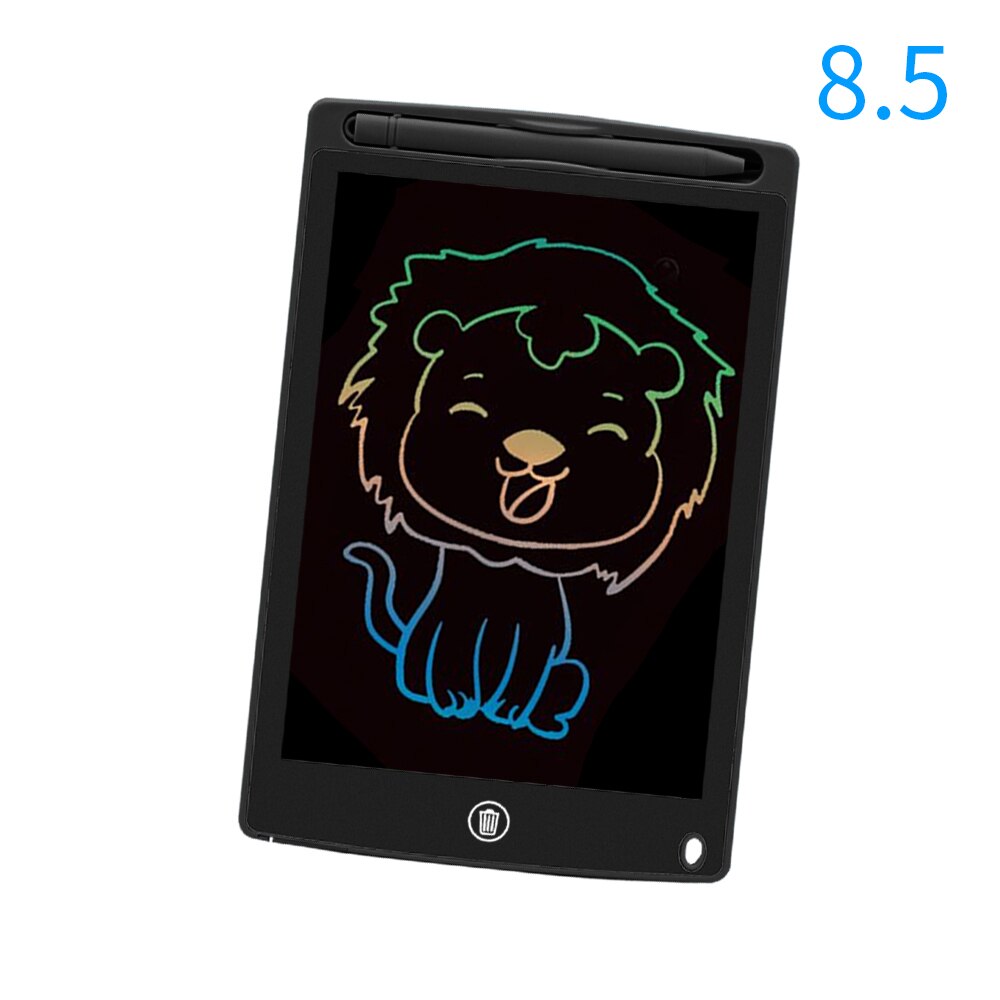TISHRIC Digital Drawing Tablet KIds Lcd Writing Tablet Graphics Tablet Handwriting Pads Electronic Ultra-thin Graphic Board: 8.5 Inch Black