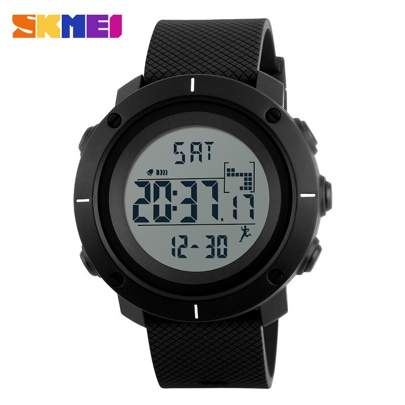 Skmei 1215 Mannen Horloge Pu Horloge Met Kalender Wekker Mode Sport Water Horloge