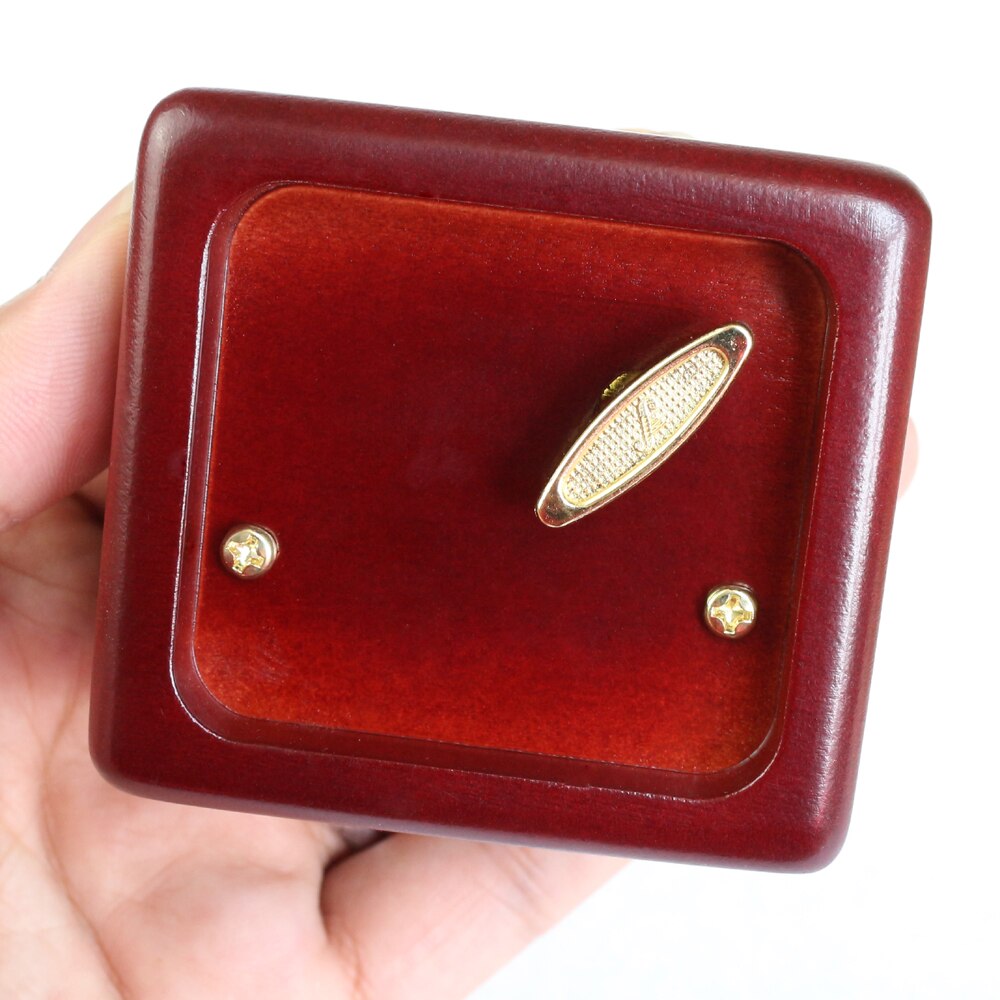 Rosiking Handmade Wooden Wedding March Music Box Wood Carved Mechanism Musical Box For Birthday/Mother's Day