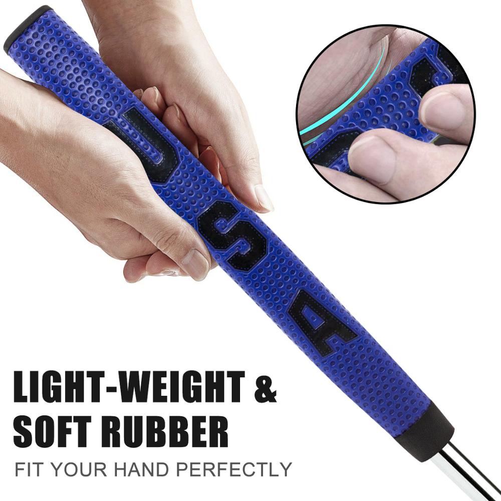 Golf Putter Grips with USA style and Anti-Slip Material Blue Color