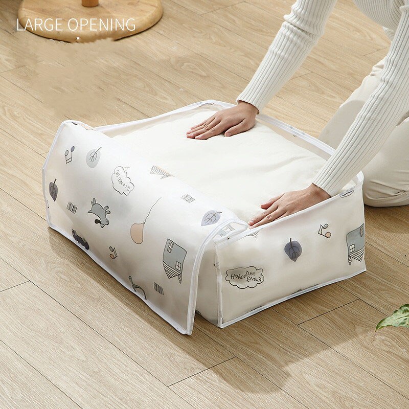 Large Capacity Quilt Storage Bag Travel Luggage Packing Bags Wardrobe Clothes Finishing Organizer Case Blanket Container 1 Piece