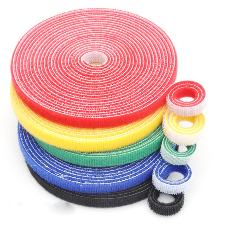 1Pcs 500cm Magic Tape Self Adhesive Fastener Tape Hook & Loop Fasteners Cable Tie Nylon Hook Loop Fastener Velcro Sweing Clothes