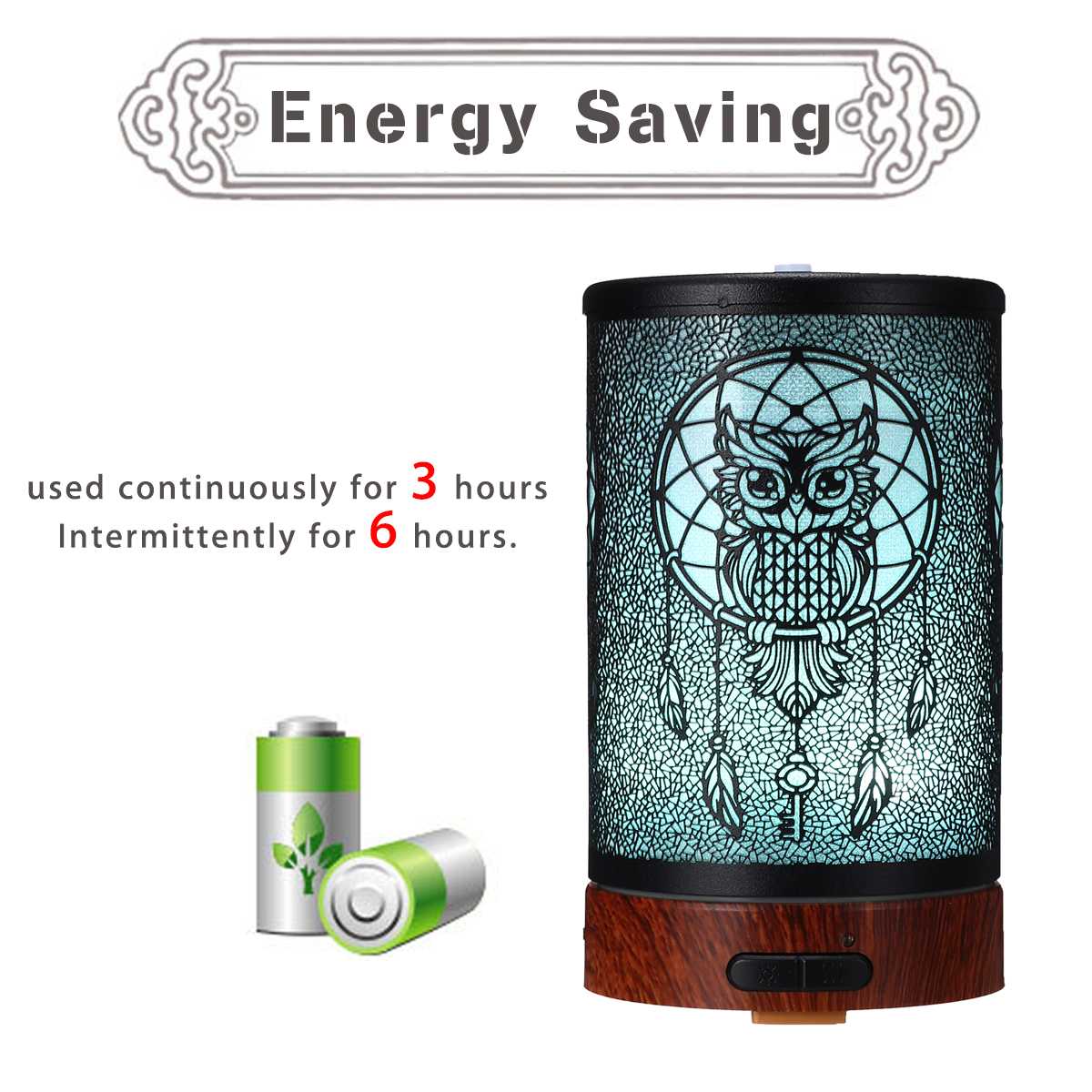12W 100ml hibou modèle Intelligent lampe à LED huile essentielle humidificateur Air aromathérapie diffuseur purificateur silencieux fer brumisateur