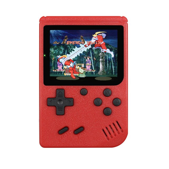 Retro Portable Mini Game players 3.0 Inch Handheld Video Game Consoles AV Out Connect TV HD Screen Two Players For Childhood: Red