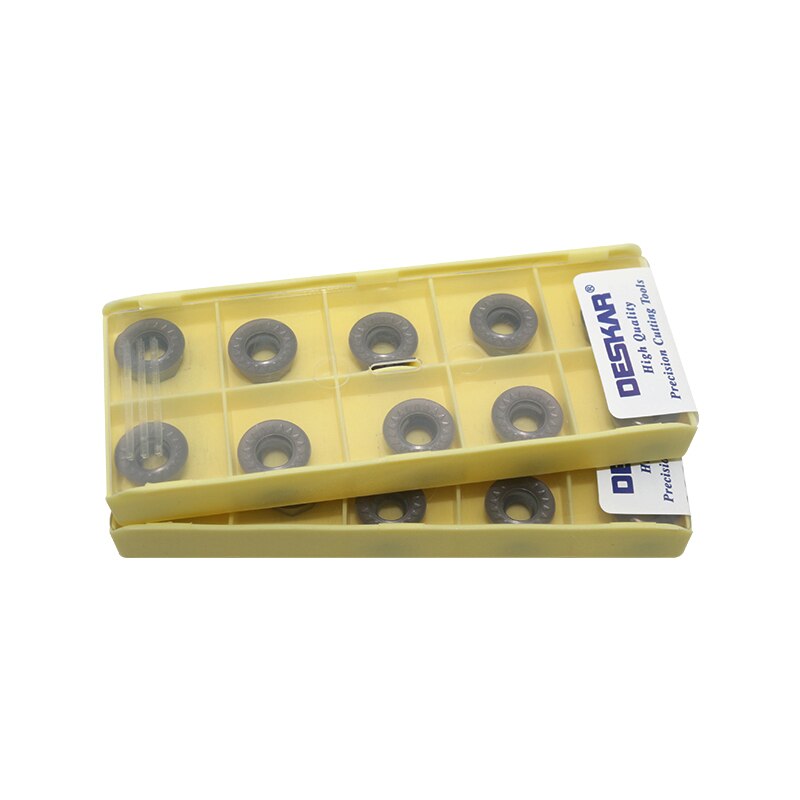 10Pcs RPMT1003 Mo RPMT10T3 RPMT1204 Moe Js LF6018 Carbide Insert Deskar Draaibank Interne Frezen Draaien Tool Voor Rvs