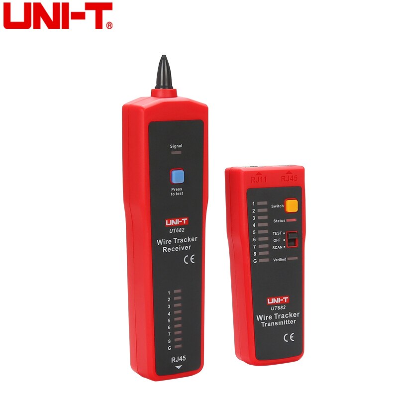 UNI-T Wire Tracker Tester UT682 UT682D RJ11 RJ45 Wire Line Finder Handheld Cable Testing Tool calibration cable tester