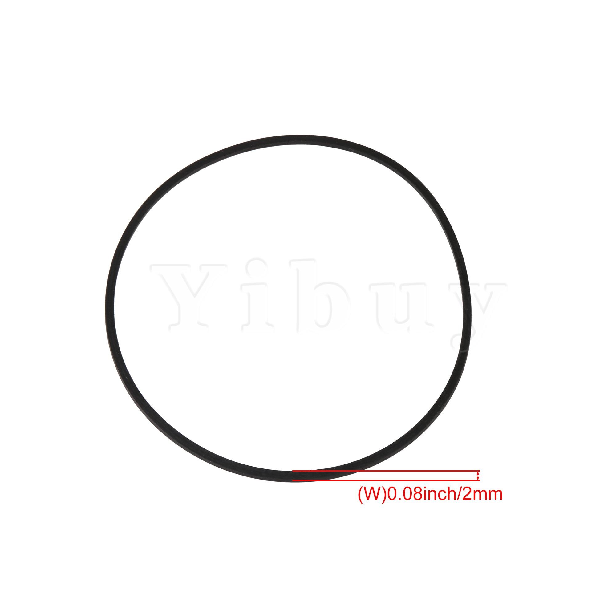 Yibuy-Correa de goma para DVD, 1,5mm, grabadora mixta, plegado cuadrado, 40 a 60mm, Juego de 20: 2mm Fold 110-135mm