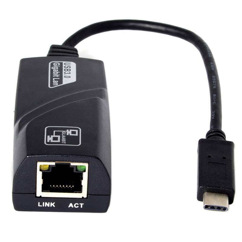 Uc-064 Usb 3.0 5 Gbps Typ-C Zu 1000Mbps Gigabit Ethernet Netzwerk Lan Adapter für Rj45 Ipv6 ieee 802.3Az