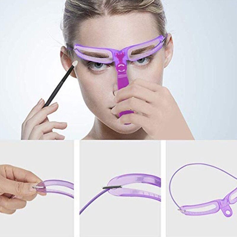 Thrush Artifact Female Beginner Thrush Card Eyebrow Repair Auxiliary Tools Full Set Of Multiple Eyebrow Shape Lazy Eyebrow Paste