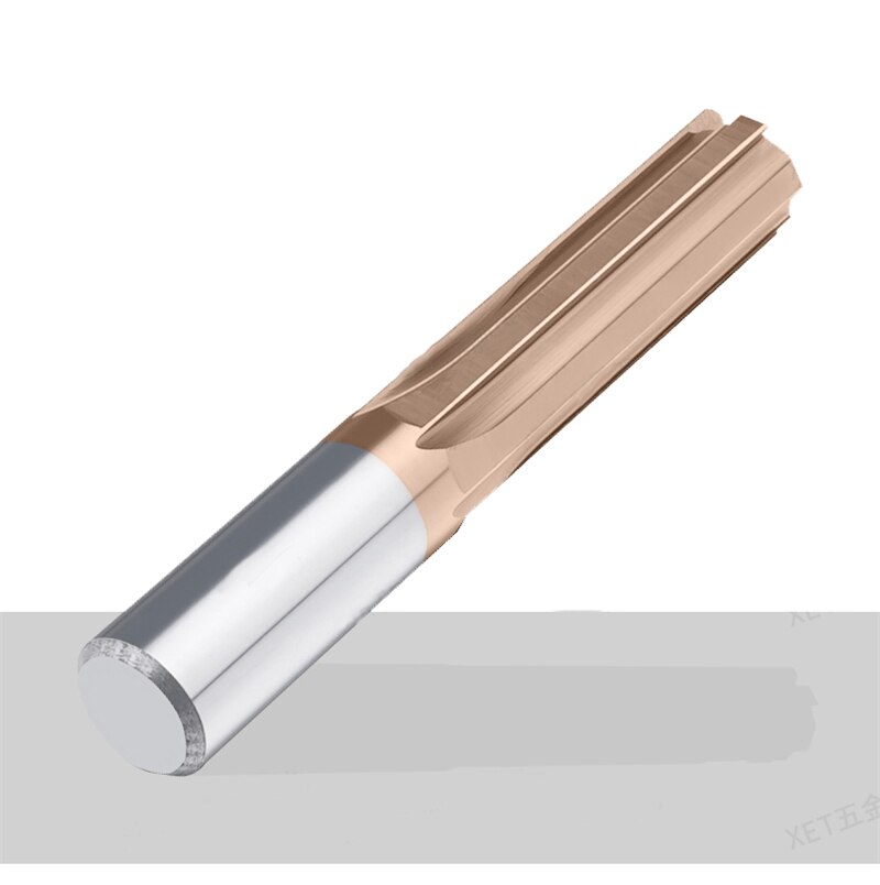 ÜBER Vhm Maschine Reibahle Wolfram Stahl Gerade Slot Beschichtete Gerade Schaft Cutter 6 Flöten H7 3-12,5mm