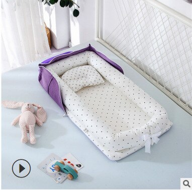 Baby seng bærbar baby reden seng krybbe rejse nyfødte barnesenge børnehave sove rede spædbarn vugge baby bassinet børns kofanger krybbe: 4