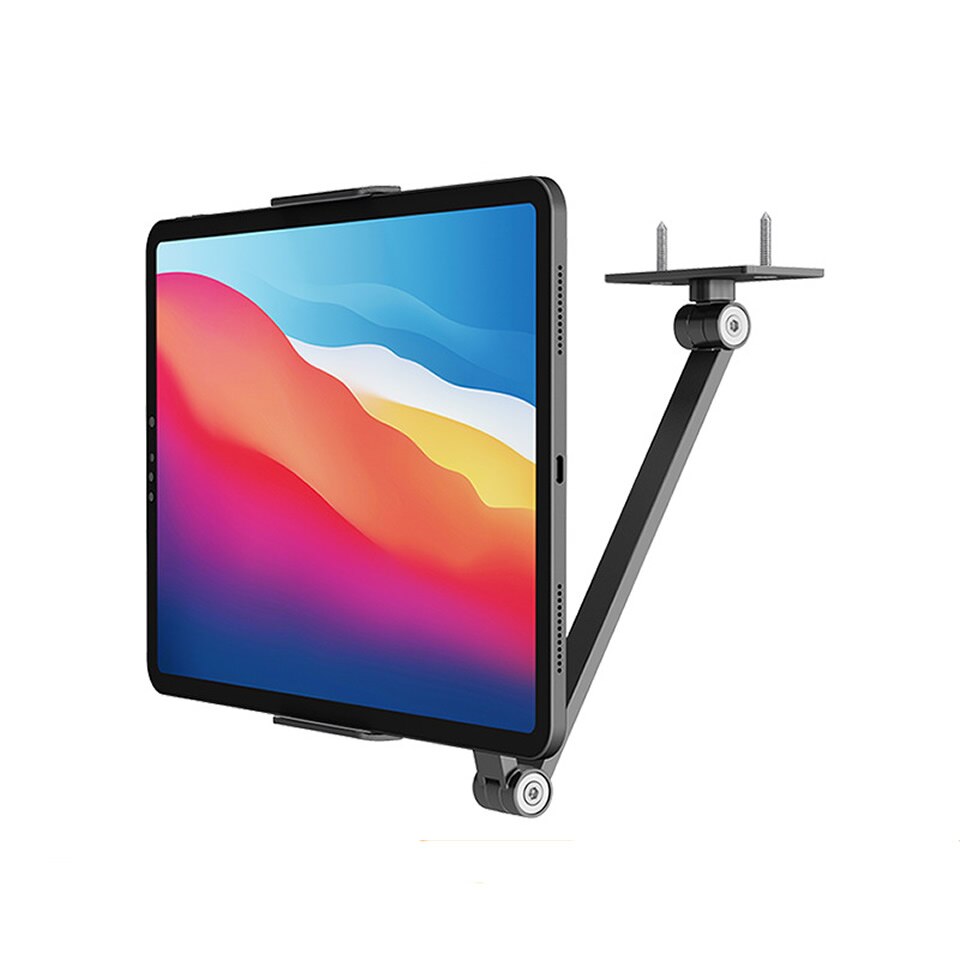 Lange Arm Wall Mount Tablet Stand Multi Hoek Verstelbare Drie As Aluminium Mobiele Telefoon Wall Mount Houder Voor Iphone ipad