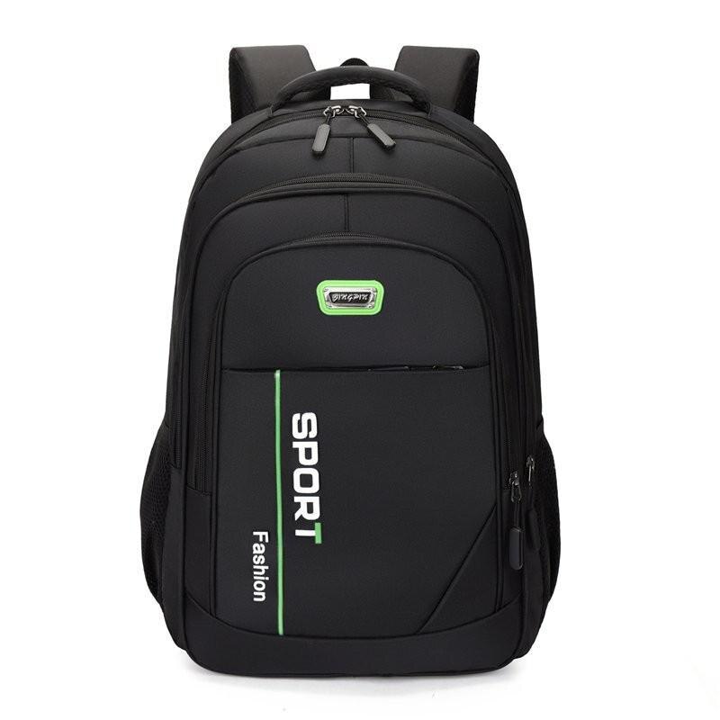 Nylon Mannen Laptop Rugzak Grote Capaciteit Computer Reizen Rugzakken Leisure Student Schooltas: Green