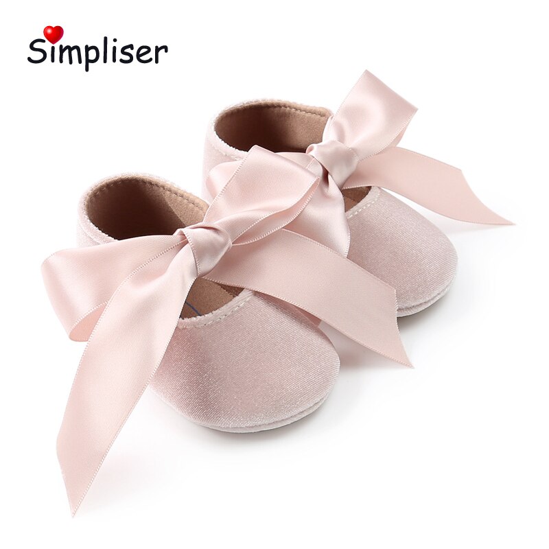 0-18 Motten Prinses Baby Meisjes Party Dress Schoenen Grote Boog Zachte Zool Anti-Slip Lederen Schoenen Baby peuter Schoenen Eerste Wandelaars