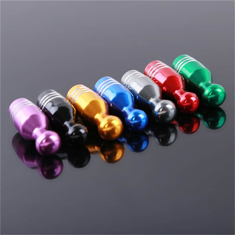 4 stk aluminium bullet bil lastebil deksel bowling dekk felg ventil hjulstamme caps bil-styling dekk cap