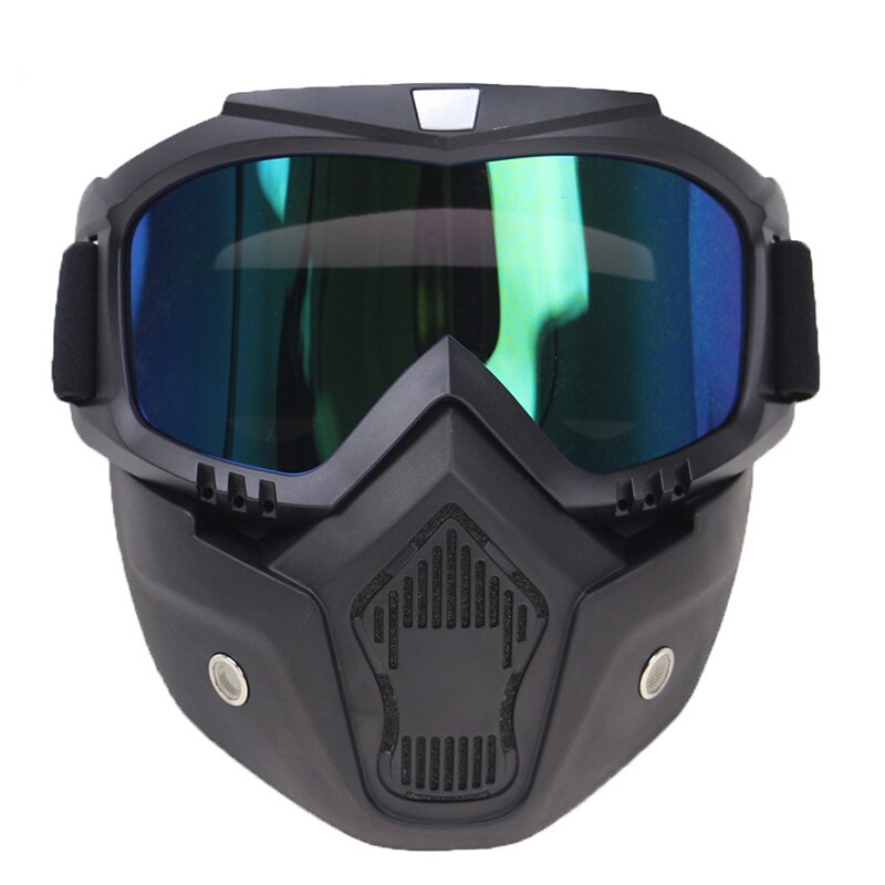 Motorcycle Face mask Goggles Ski goggles Motorbike Motor Open Face Detachable Goggle Helmets Vintage Glasses: a1