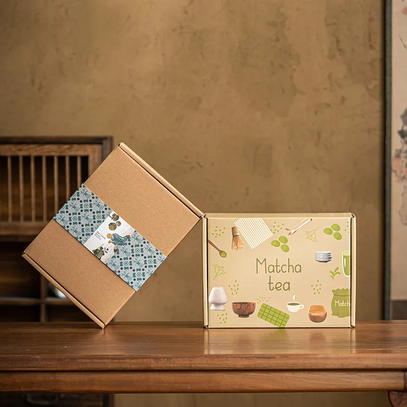 Juego de té Matcha japonés, batidor de bambú, cuchara y soporte, cuenco Matcha, utensilios para preparar té, caja de , 4/5/7 Uds.