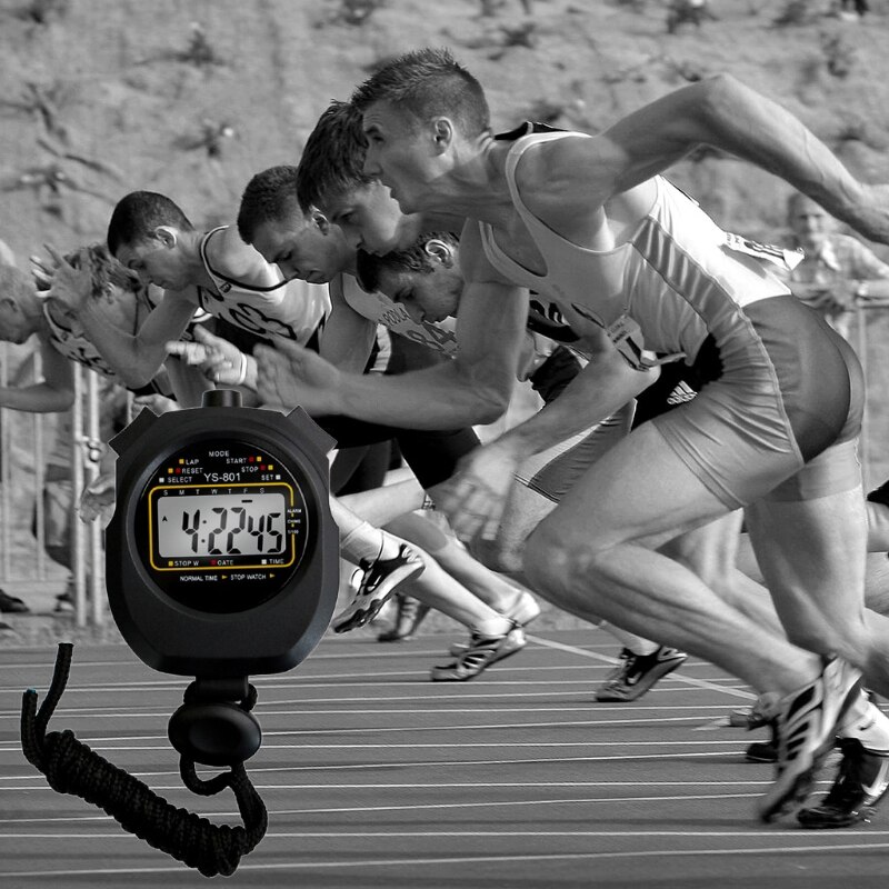 2022 Digital Sports Stopwatch Timer with Calendar 12/24 Hour Clock Alarm Lanyard Large LCD Display Timer Kids Family