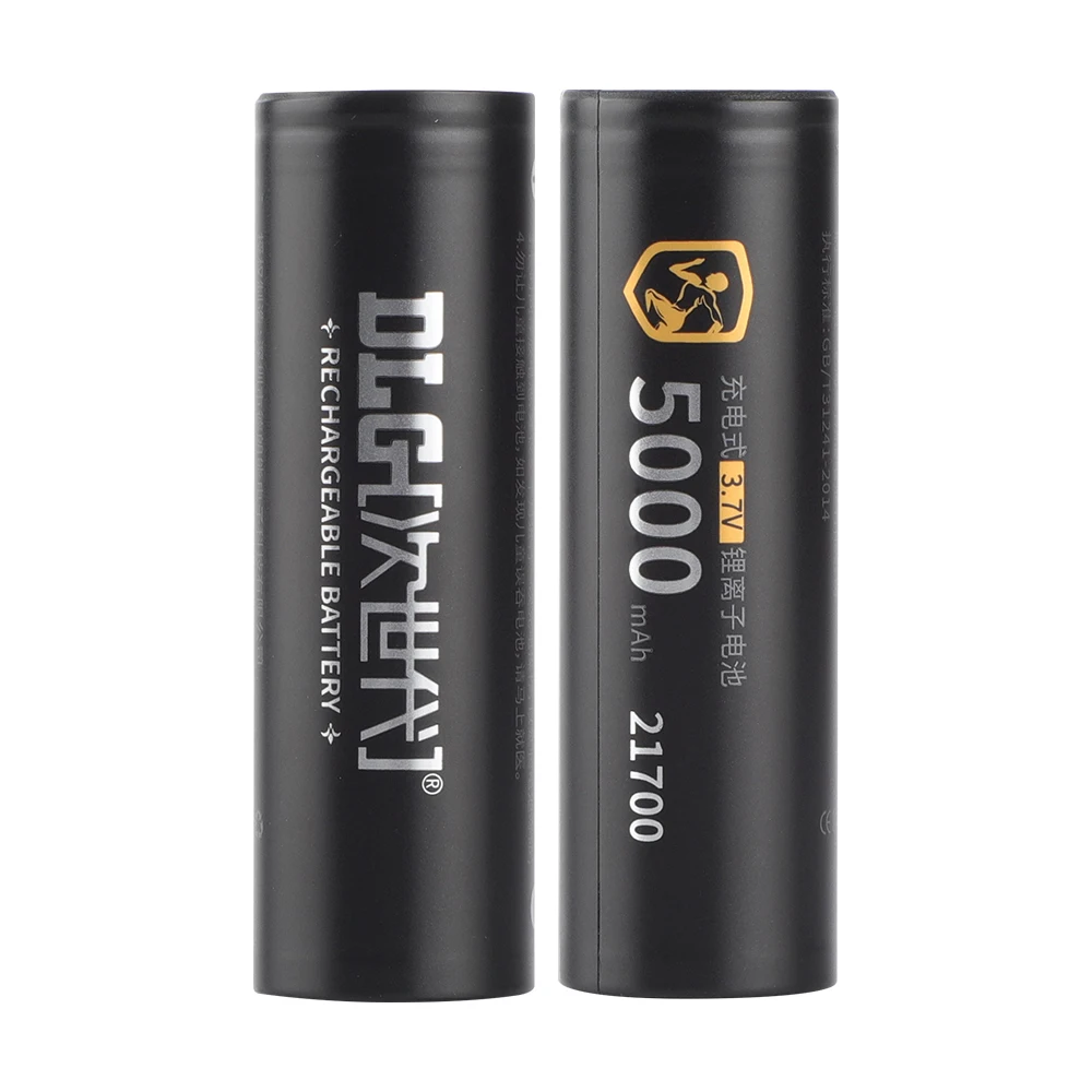 Batteria 21700 DLGPOWER 5000mAh Batterie ricaricabili agli ioni di litio ad alta potenza ricaricabili ad alta capacità da 3,7 V per elettrodomestici