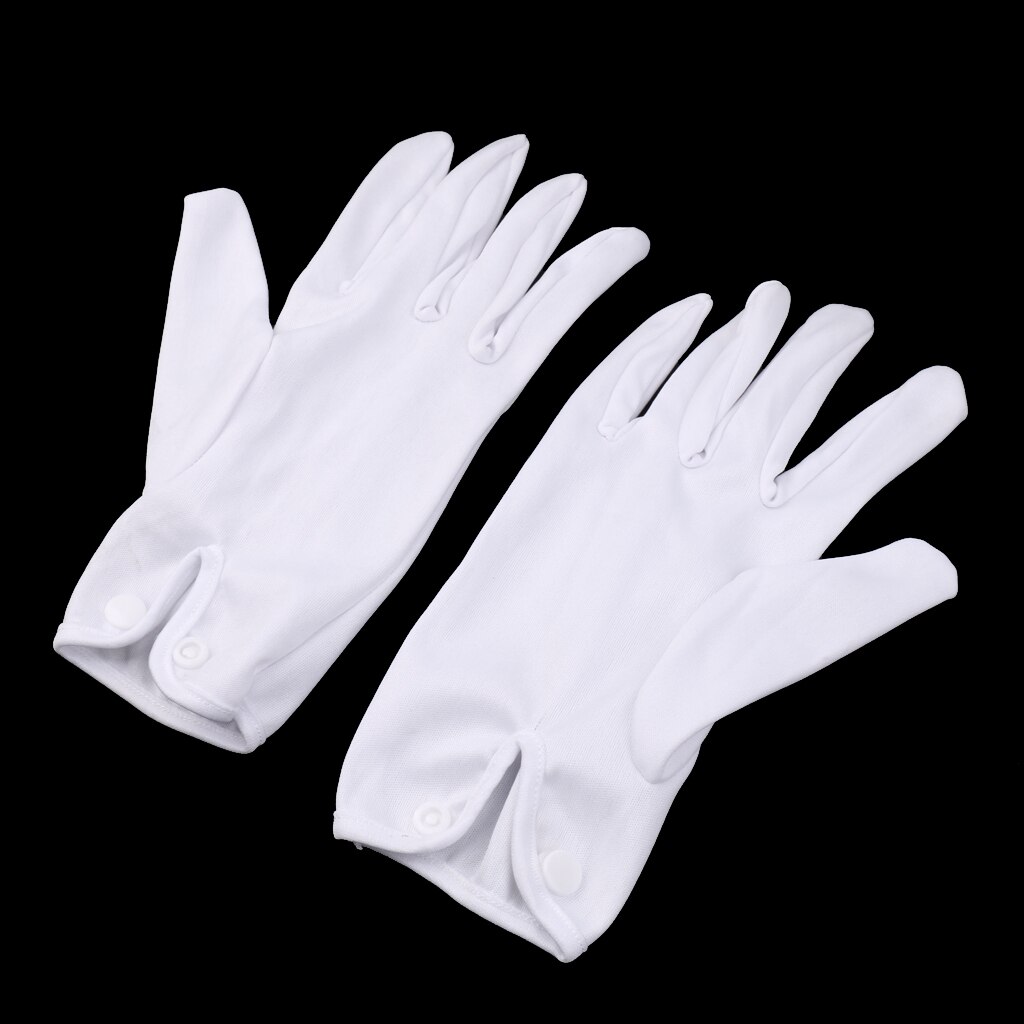 2 pièces gants blancs pour Snooker piscine arbitre taille unique convient à la plupart