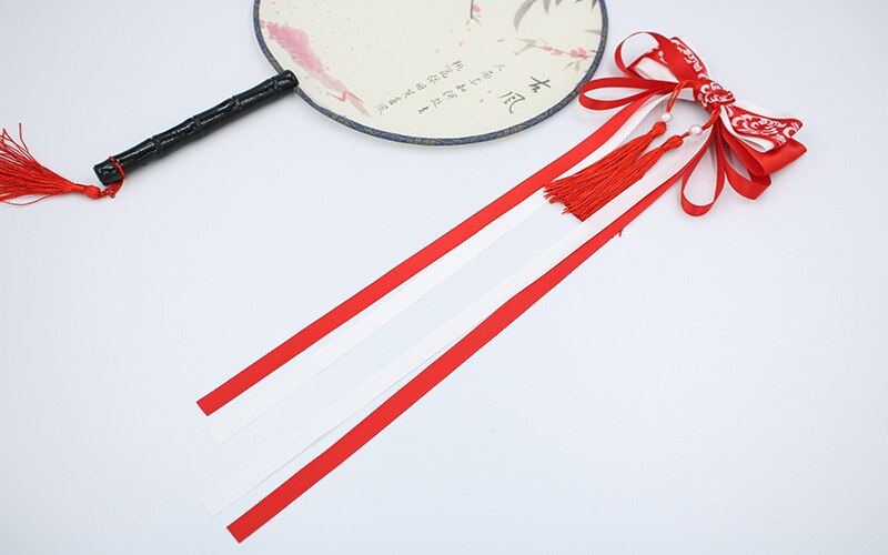 30 stk / parti moderigtigt kinesisk stil prinsesse bowknot børnetilbehør langhalet bånd strikket julefletning: 6
