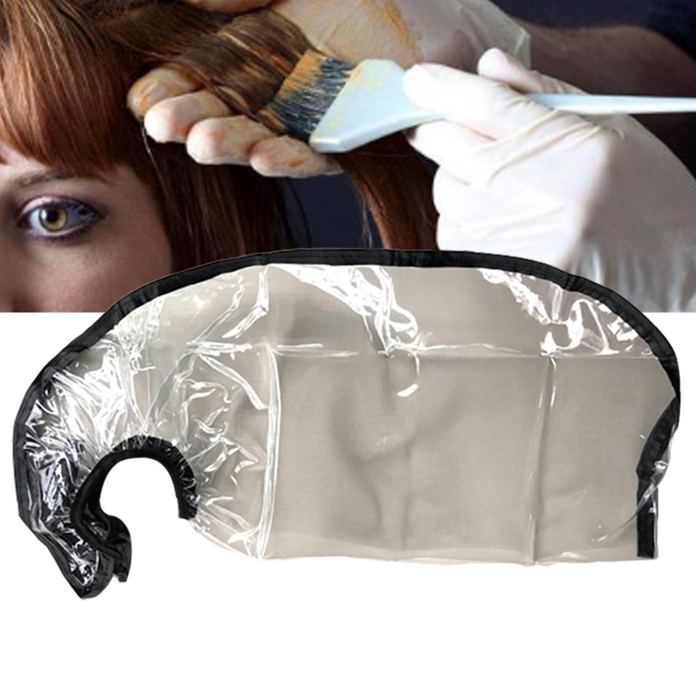 Kleurstofveiligheid waterdichte haarsjaal kappersdoek cape haartrechters transparant