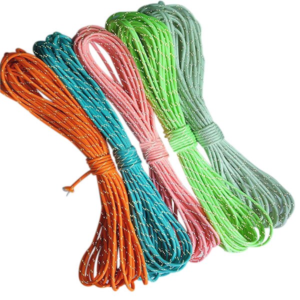 Glow In the Dark Reflective Paracord 9 Strands Survival Parachute Cord WHShopping