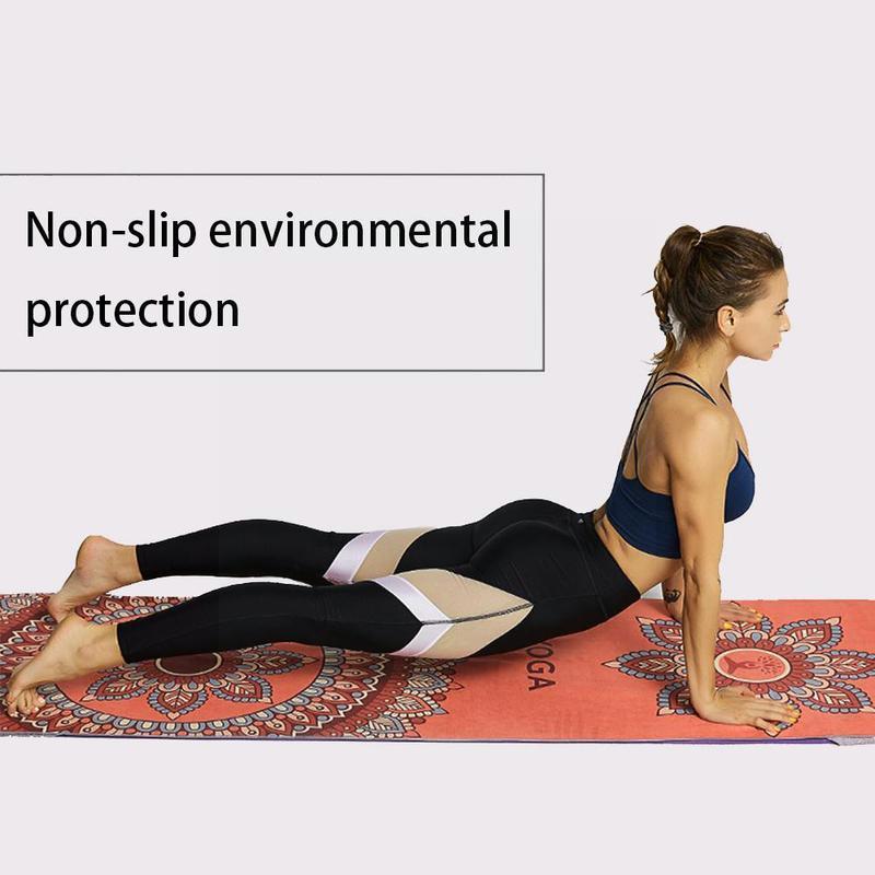 1Pcs 63*185Cm Yoga Mat Gedrukt Yoga Handdoek Antislip Oefening Levert Fitness Workout Mat Cover voor Pilates Yoga Deken S6k6