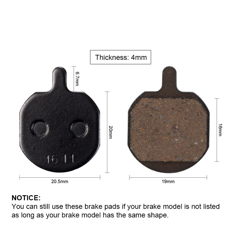 Pastillas De Freno De Disco Hayes Para MTB | 4 Pares (8 Uds) | Para Modelos Sole MX2/3/4/5, CX5, GX-C, GX2