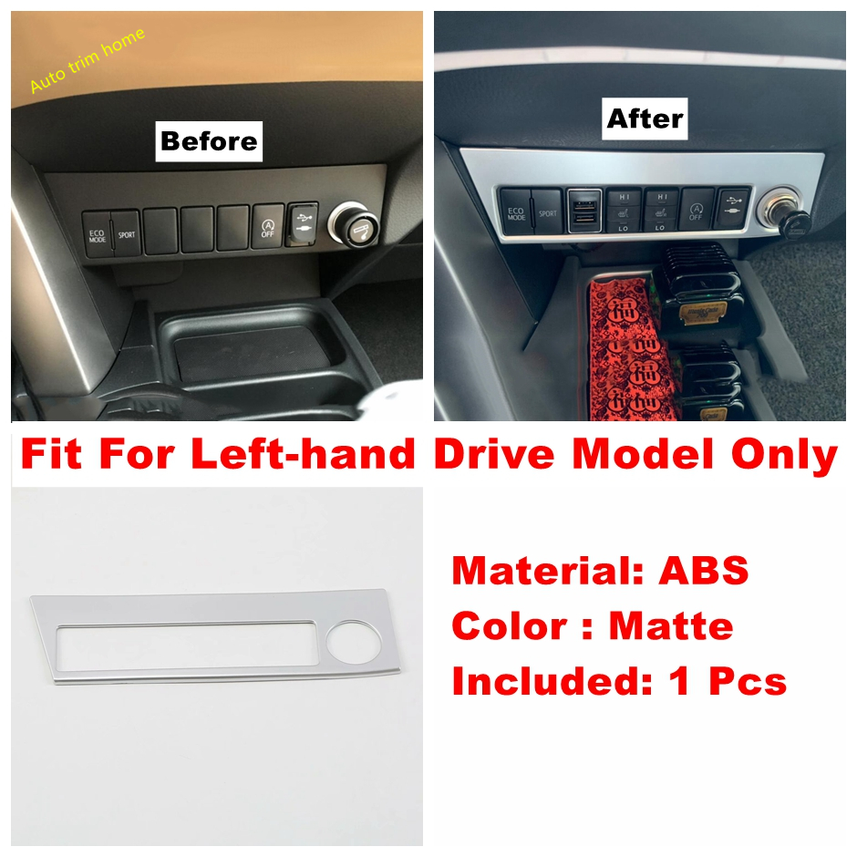 Gear Box Air AC Cup Holder Reading Lights Control Panel Cover Trim For Toyota Rav4 Rav 4 - Interior Accessories Matte: Model E