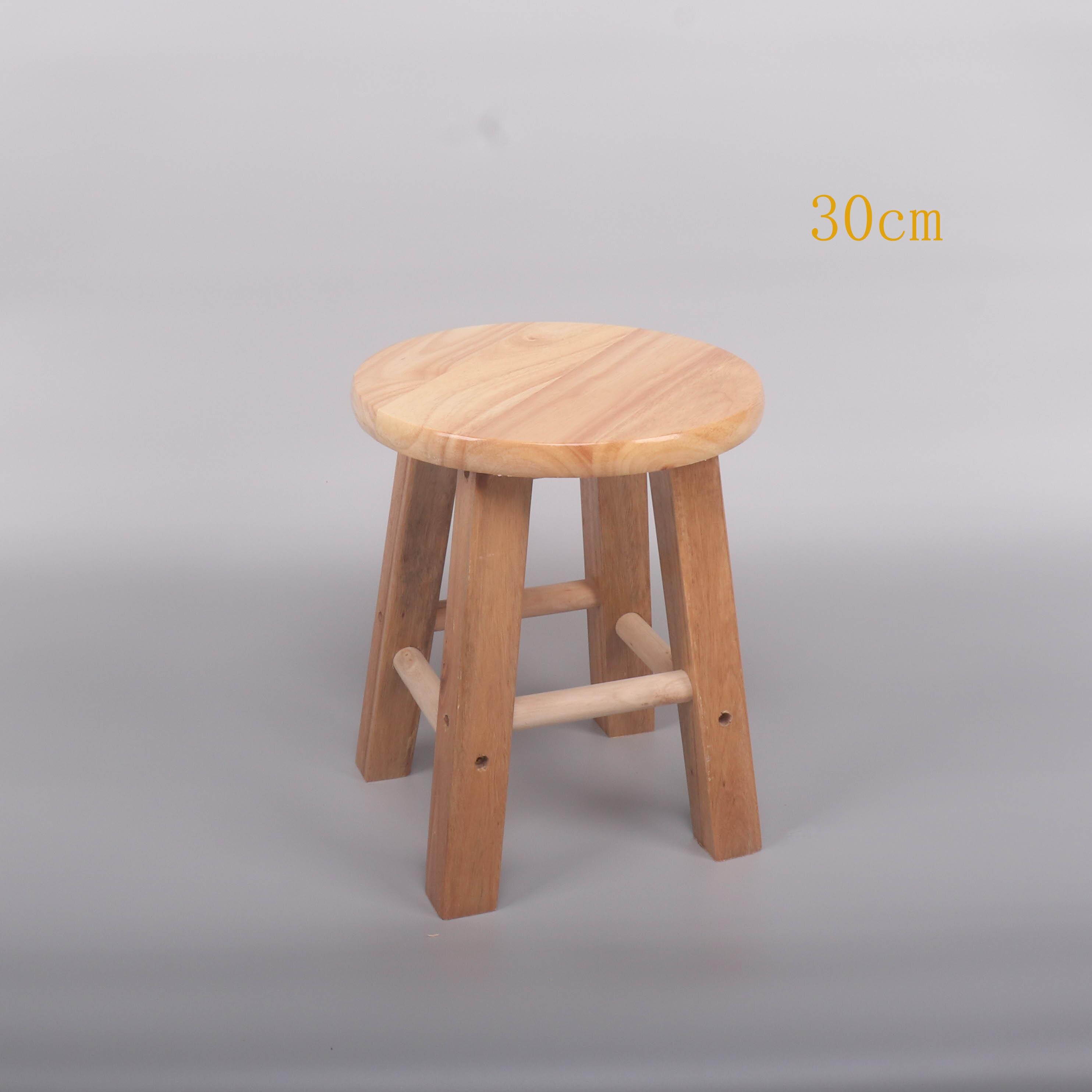Massiv træ skammel børn skifte sko taburet bord skammel home pad fod måltid: 30cm høj