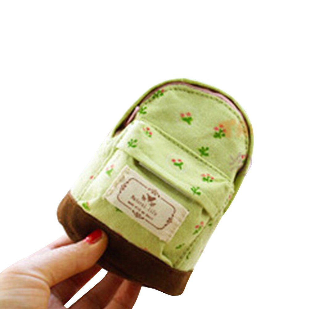 Vrouwen Meisjes Portemonnee Mini Rugzak Vorm Rits Sleutel Portemonnee Voor Vrouwen Meisjes Kleine Mini Portemonnee: green