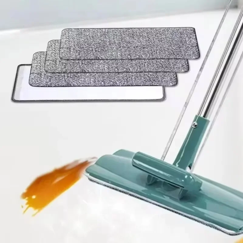 6/1PCS Microfiber Mop Doek Praktische Vervanging Mop Doek Huishoudelijke Mop Hoofd Cleaning Pad Wasbaar Stof Huis Schoonmaken gereedschap