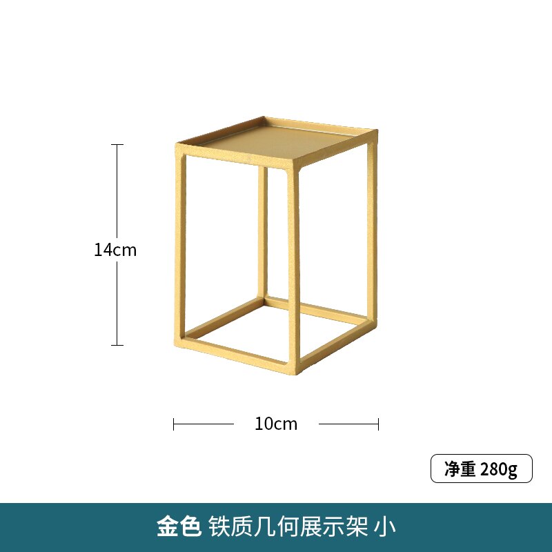 Luxe Metalen Cake Stand Gouden Bruiloft Snack Plaat Dessertbord Set Dienblad Verjaardag Ondersteuning Gateau Keuken Benodigdheden 50: 10x14cm